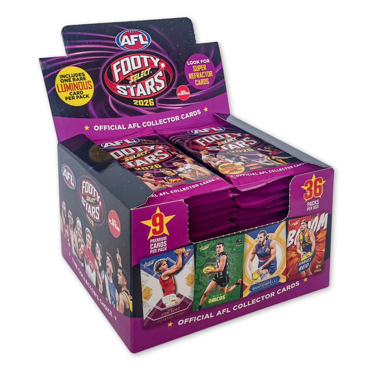 select booster box 2024 Select AFL Footy Stars Booster Box (36 Packs)