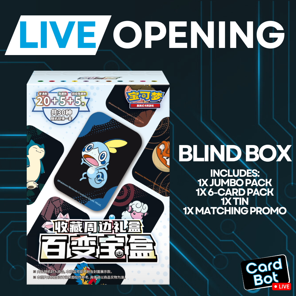 LIVE OPENING - S-Chinese Pokémon TCG Character Gift Tin (Blind Box)