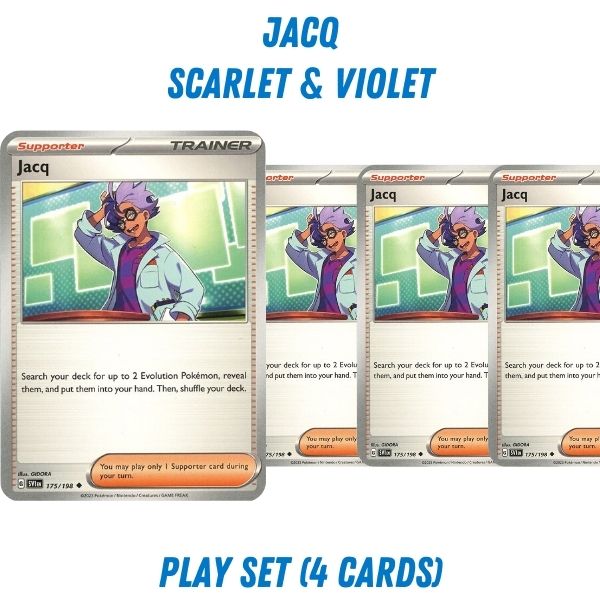 Pokmon TCG Trainer Playset - Jacq (Scarlet & Violet) Pokmon TCG Trainer Playset - Jacq (Scarlet & Violet)