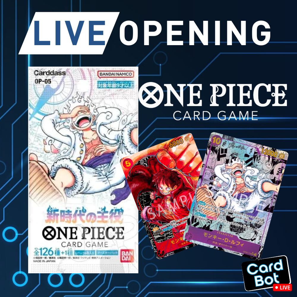 LIVE OPENING - One Piece Card Game OP-05 Booster Pack (Japanese) LIVE OPENING - One Piece Card Game OP-05 Booster Pack (Japanese)