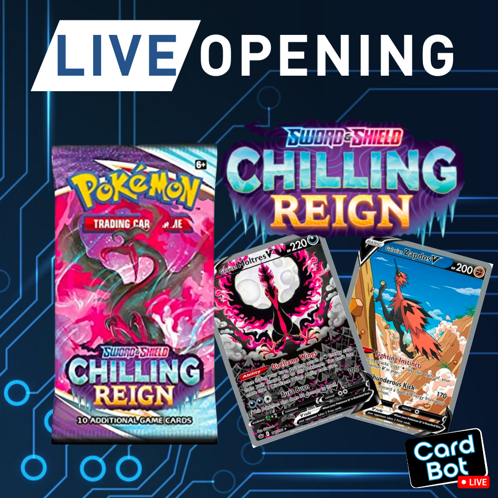 pokemon chilling reign booster pack LIVE OPENING