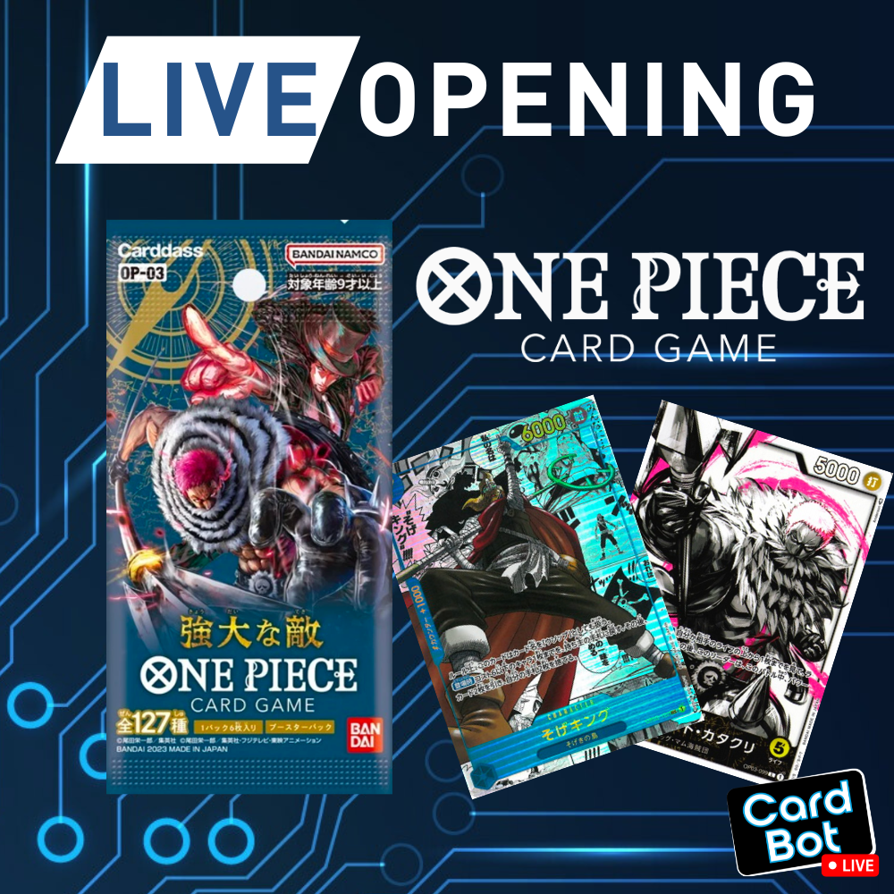 LIVE OPENING - One Piece Card Game OP-03 Booster Pack (Japanese) LIVE OPENING - One Piece Card Game OP-03 Booster Pack (Japanese)