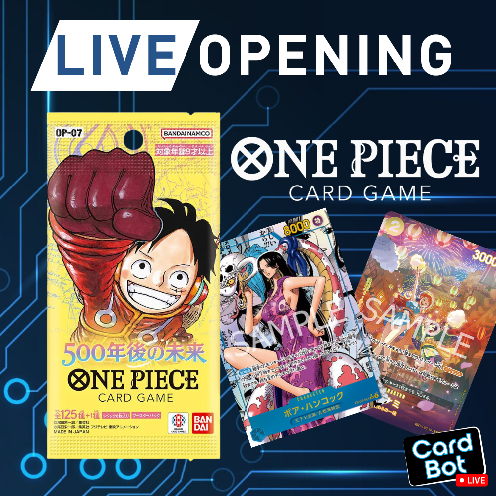 LIVE OPENING - One Piece Card Game OP-07 Booster Pack (Japanese) LIVE OPENING - One Piece Card Game OP-07 Booster Pack (Japanese)