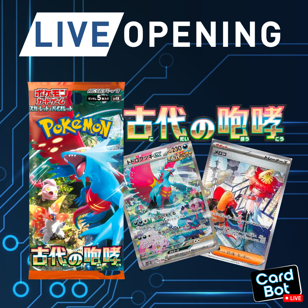 LIVE OPENING - Pokémon TCG Ancient Roar Booster Pack (Japanese)