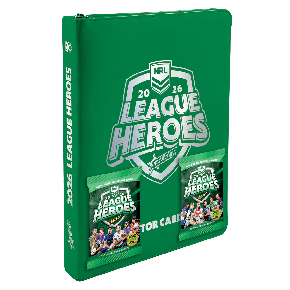 2026 NRL League Heroes Vinyl Album + 2 Packs