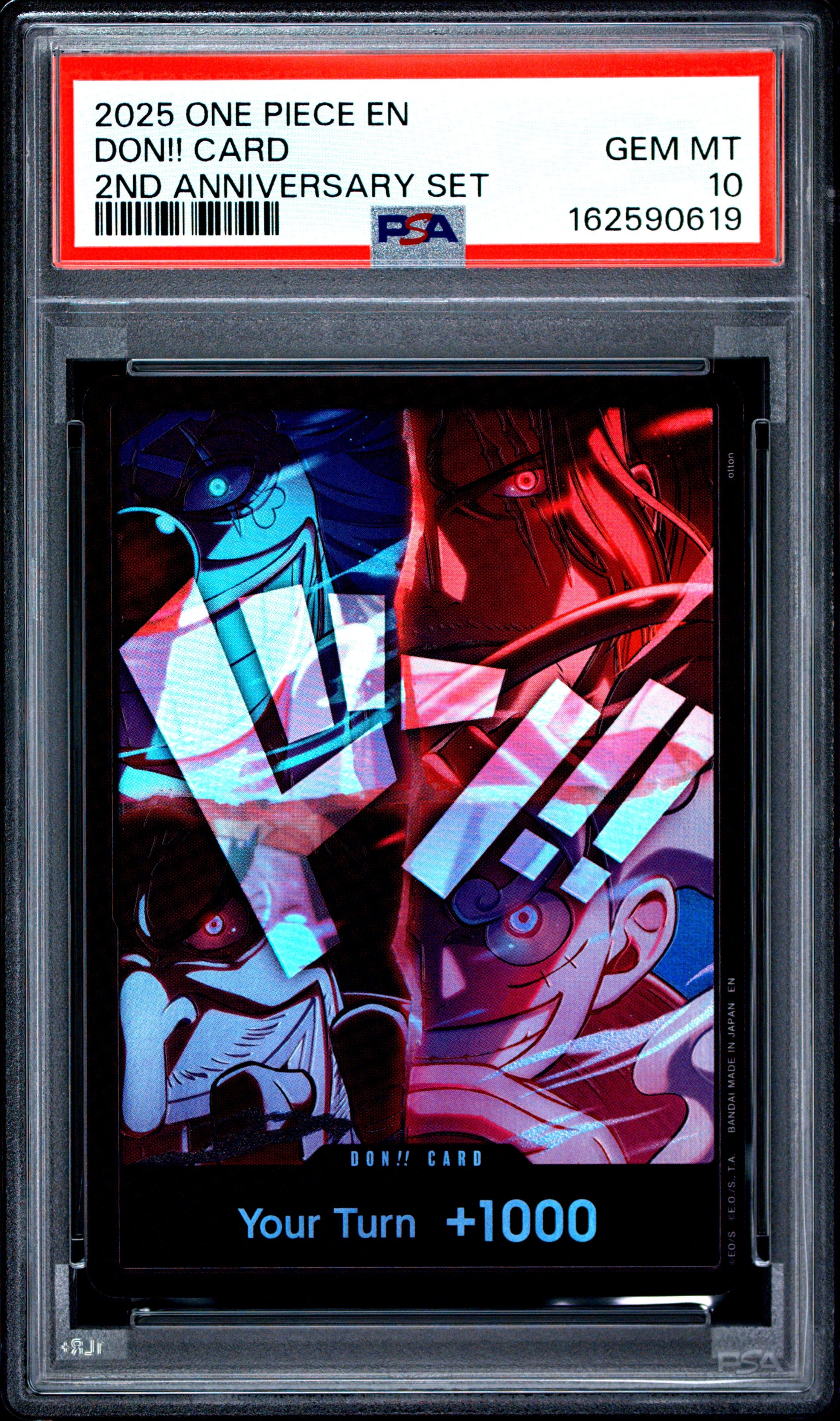 ワンピース カードゲーム PSA10 ONE PIECE DON!! 2nd Anniversary 2025 ONE PIECE DON!! CARD ONE PIECE ENGLISH 2ND ANNIVERSARY PSA 10