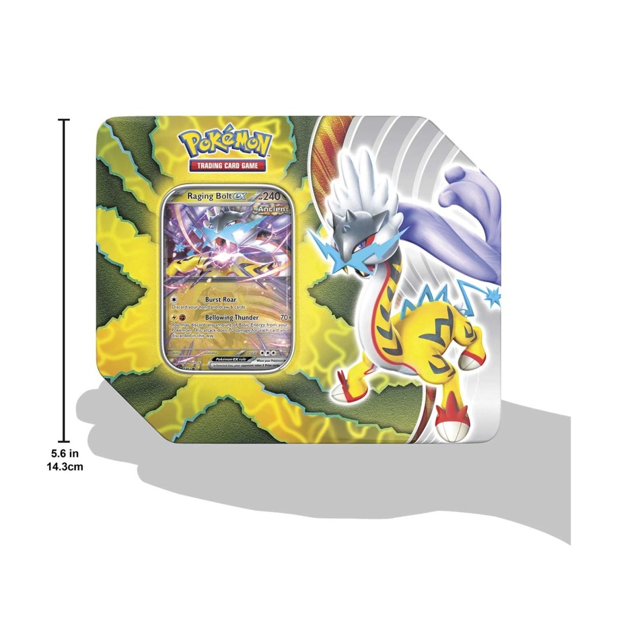 Pokémon TCG: Paradox Destinies Tin (Raging Bolt ex)