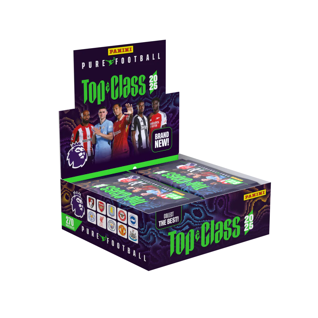 soccer booster box 2025 Panini Top Class EPL Soccer Booster Box (24 Packs)