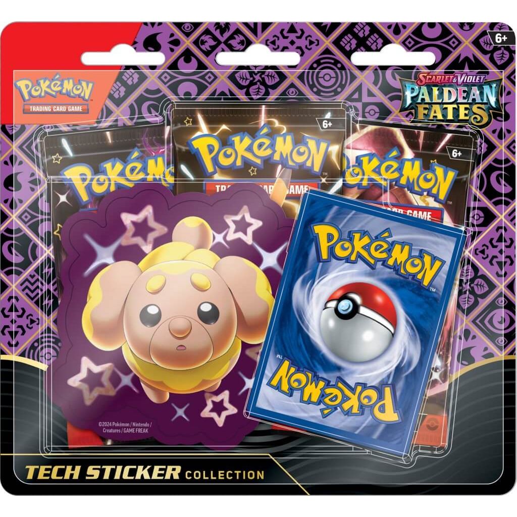 Pokémon TCG: Scarlet & Violet — Paldean Fates Tech Sticker Blister (Assorted)