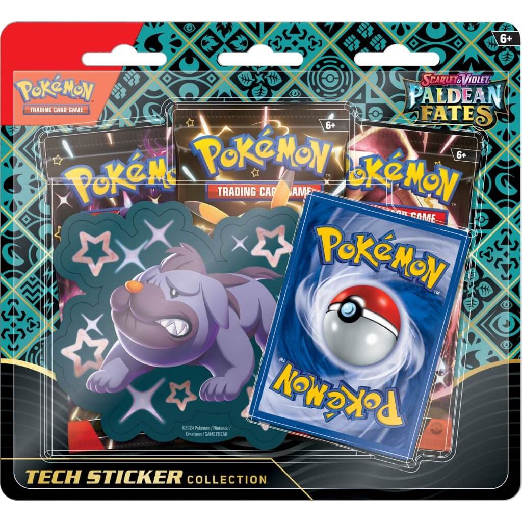 Pokémon TCG: Scarlet & Violet — Paldean Fates Tech Sticker Blister (Assorted)