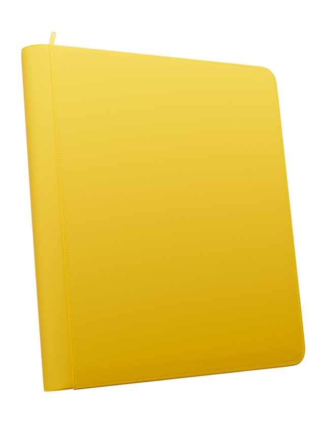 Palms Off Gaming STEALTH 12 Pocket Zip Trading Card Binder - Yellow Palms Off Gaming STEALTH 12 Pocket Zip Trading Card Binder - Yellow