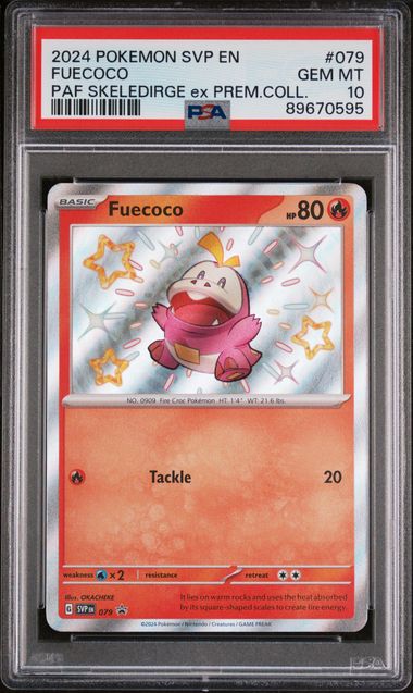 Pokémon - Fuecoco ex SVP 079 (PAF Premium Collection) - PSA 10 (GEM-MINT)