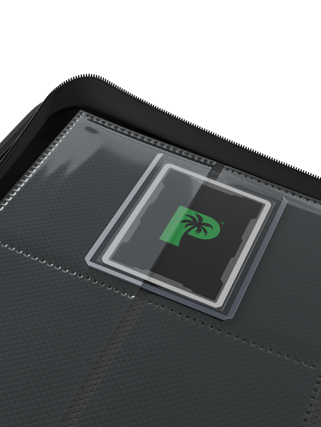 Palms Off Gaming Collector's Series Top Loader Zip Binder 9 Pocket - Black