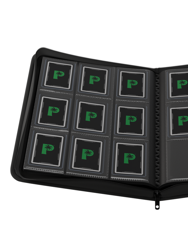 Palms Off Gaming Collector's Series Top Loader Zip Binder 9 Pocket - Black