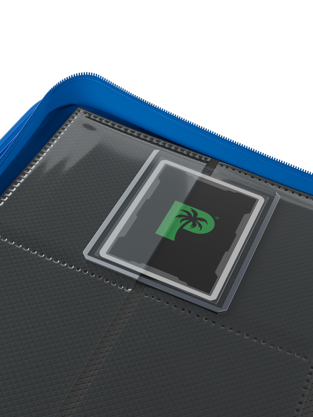 Palms Off Gaming Collector's Series Top Loader Zip Binder 9 Pocket - Blue