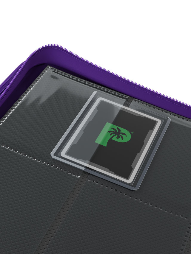 Palms Off Gaming Collector's Series Top Loader Zip Binder 9 Pocket - Purple