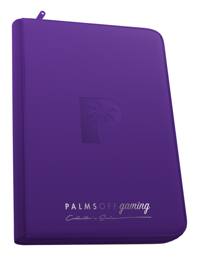 Palms Off Gaming Collector's Series Top Loader Zip Binder 9 Pocket - Purple