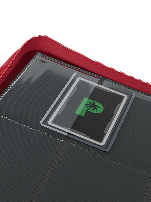 Palms Off Gaming Collector's Series Top Loader Zip Binder 9 Pocket - Red