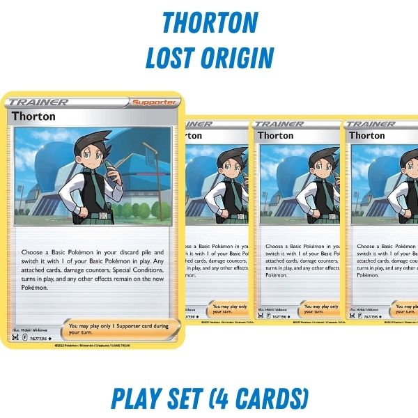 Pokmon TCG Trainer Playset - Thorton (Lost Origin) Pokmon TCG Trainer Playset - Thorton (Lost Origin)