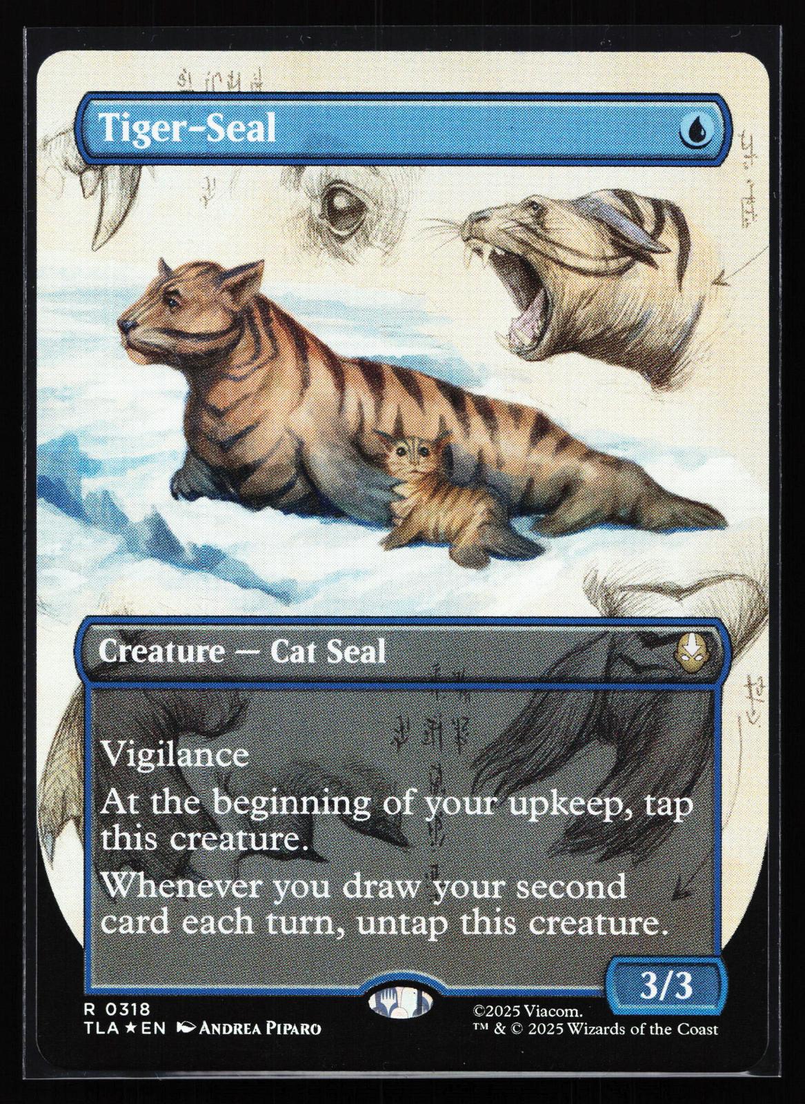 Avatar: The Last Airbender 318 Tiger-Seal (Borderless) Rare