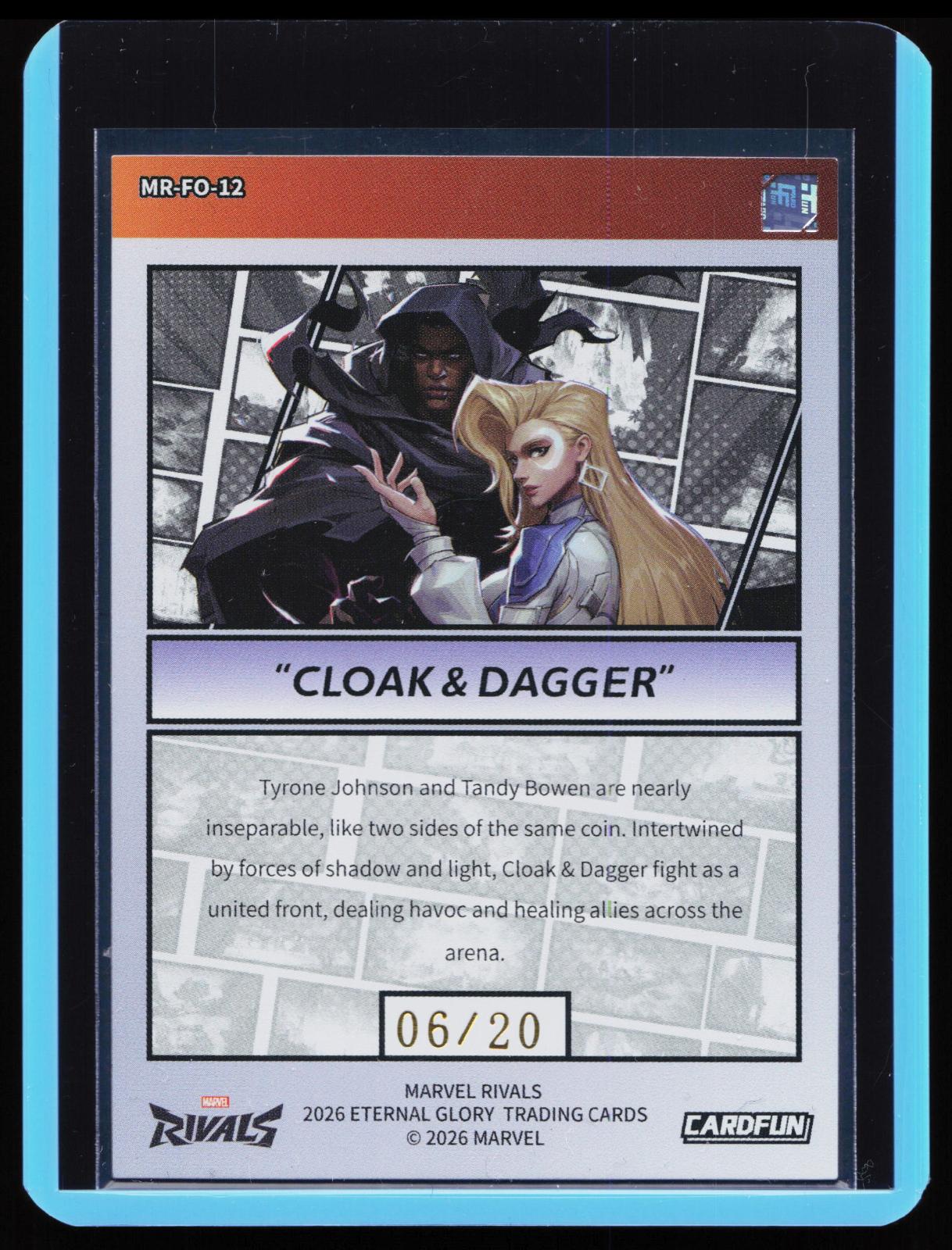 Cardfun Marvel Rivals - MR-FO-12 Cloak & Dagger back