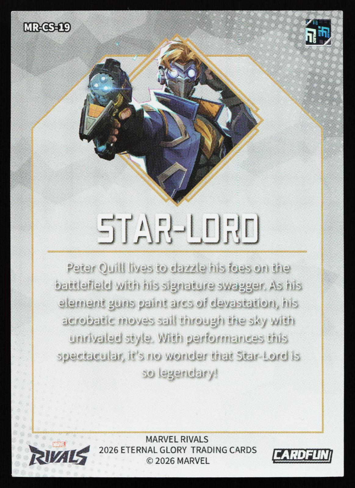 Cardfun Marvel Rivals - MR-CS-19 Star-Lord back