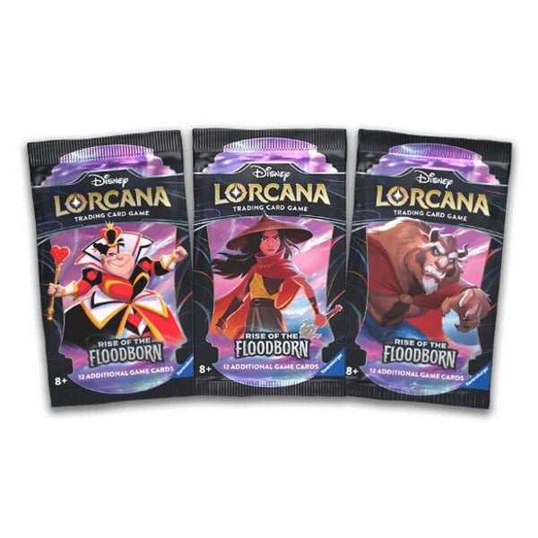 Disney Lorcana Trading Card Game: Rise of the Floodborn Booster Pack (12 Cards)