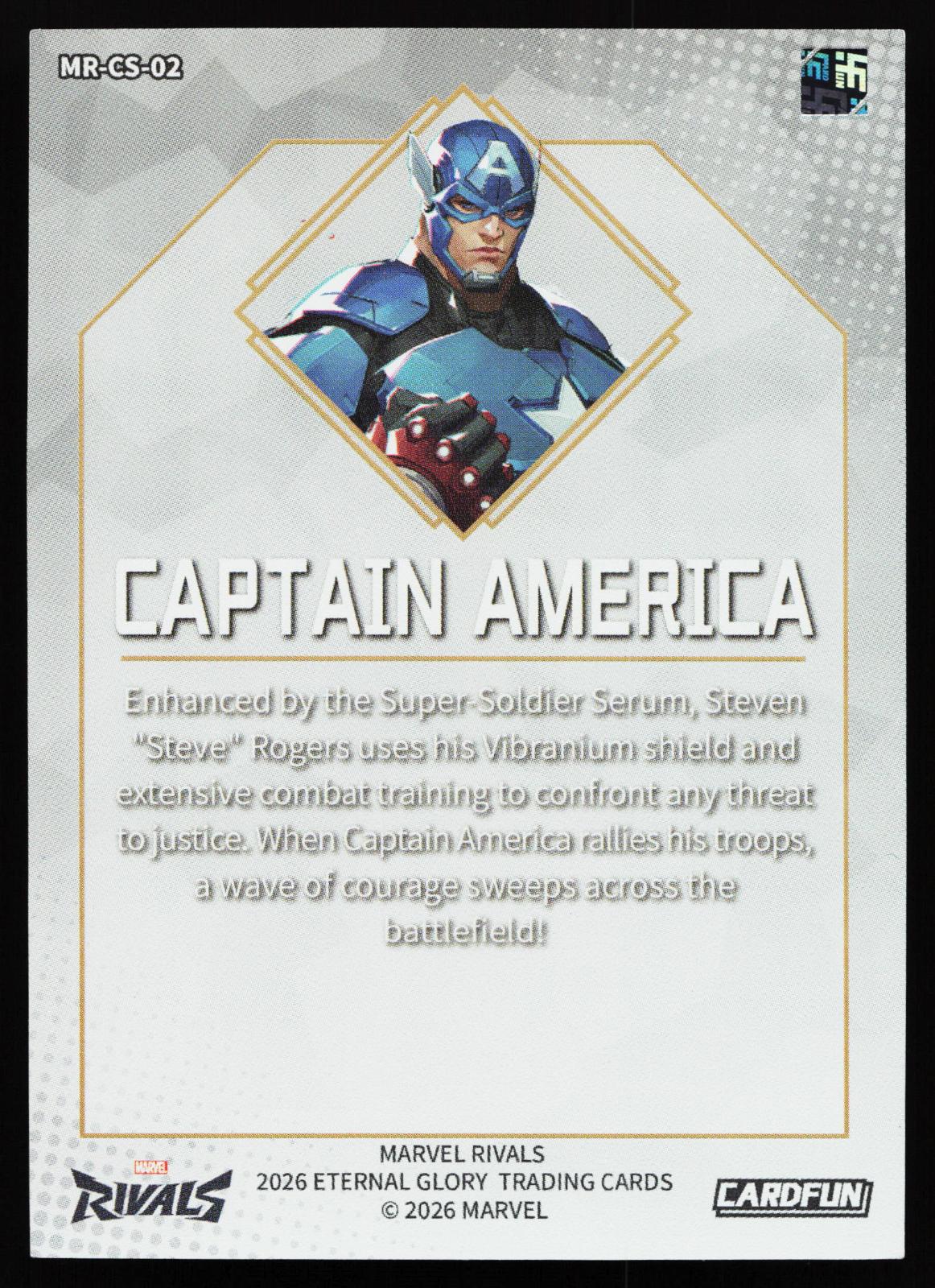 Cardfun Marvel Rivals - MR-CS-02 Captain America back