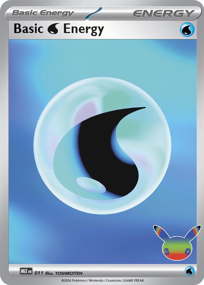 30th Celebration - 011 Basic Water Energy (Holofoil)