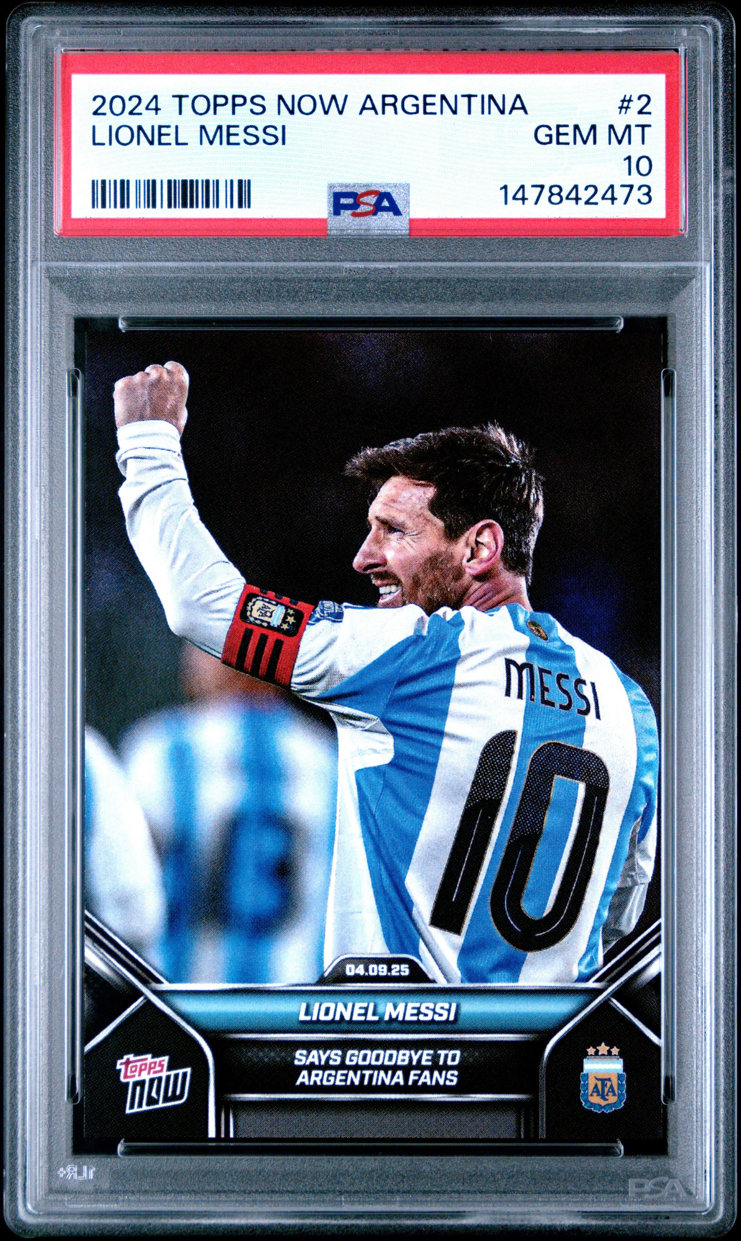 2024 TOPPS NOW ARGENTINA #2 LIONEL MESSI