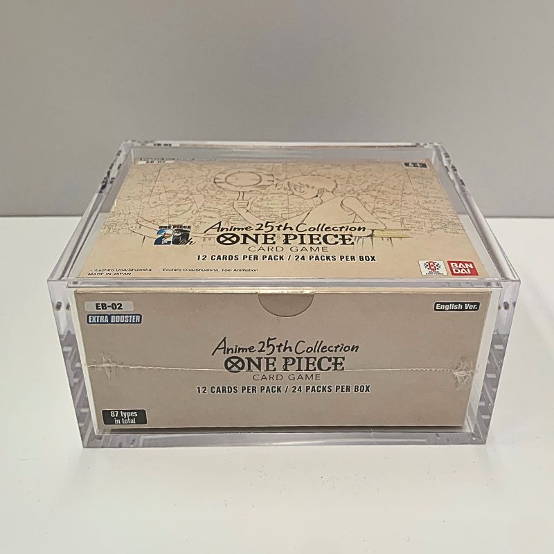 Card Bot Acrylic Case - One Piece Card Game English Booster Box Size