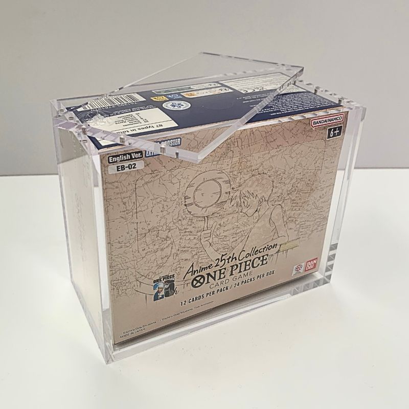 Card Bot Acrylic Case - One Piece Card Game English Booster Box Size