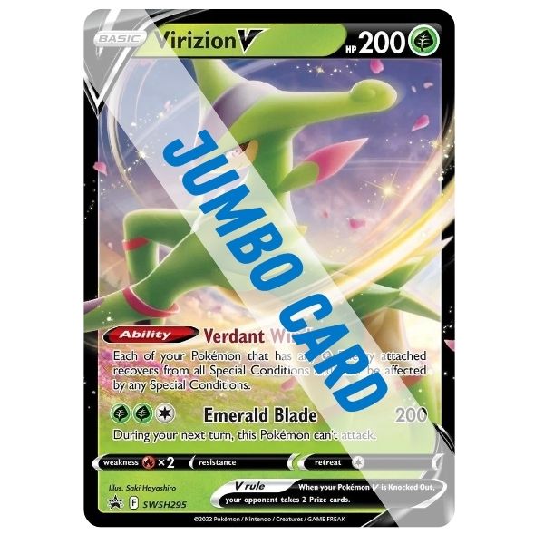 JUMBO CARD - Virizion V JUMBO CARD - Virizion V