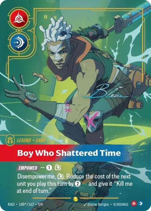 Radiance - 168*/167 Ekko, Boy Who Shattered Time (Signature) Showcase