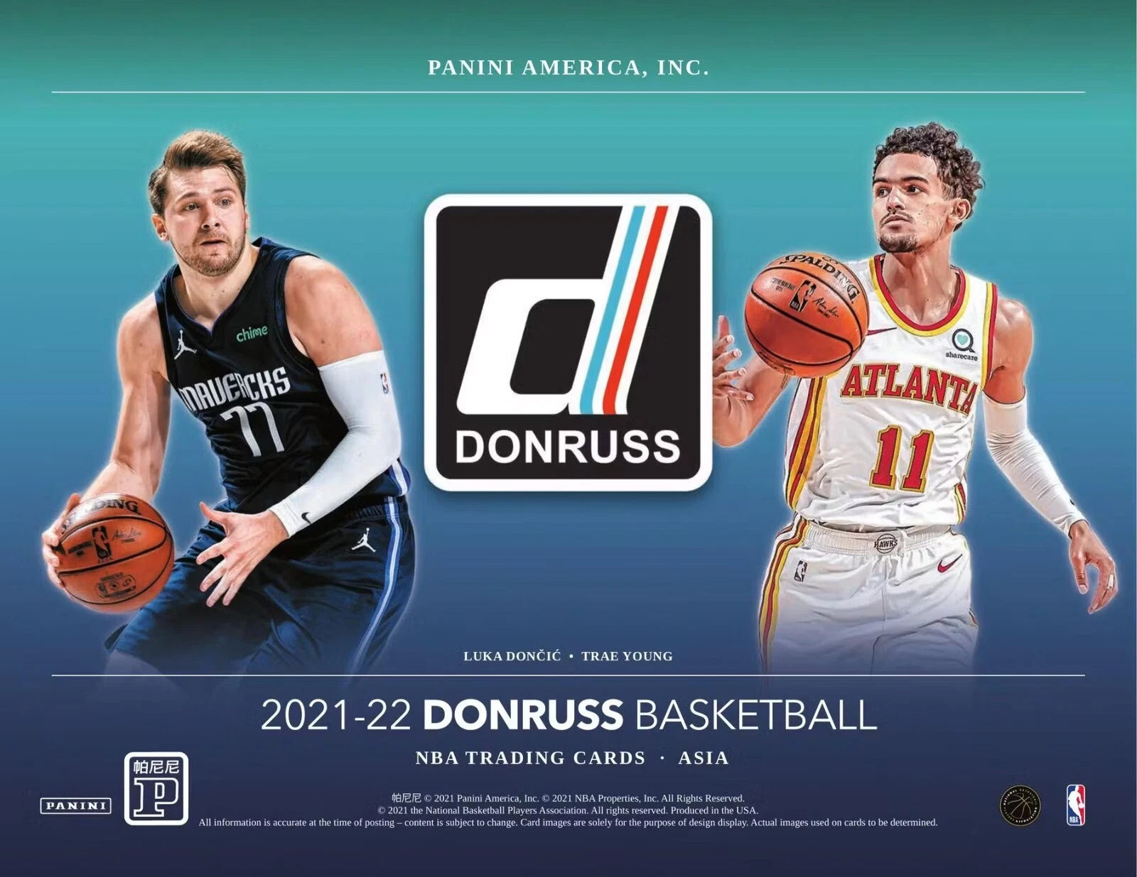 2021-22 Panini NBA Donruss Basketball Asia International Box