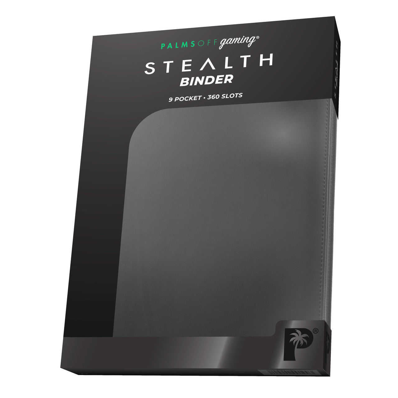 Palms Off Gaming STEALTH 9 Pocket Zip Trading Card Binder - Black