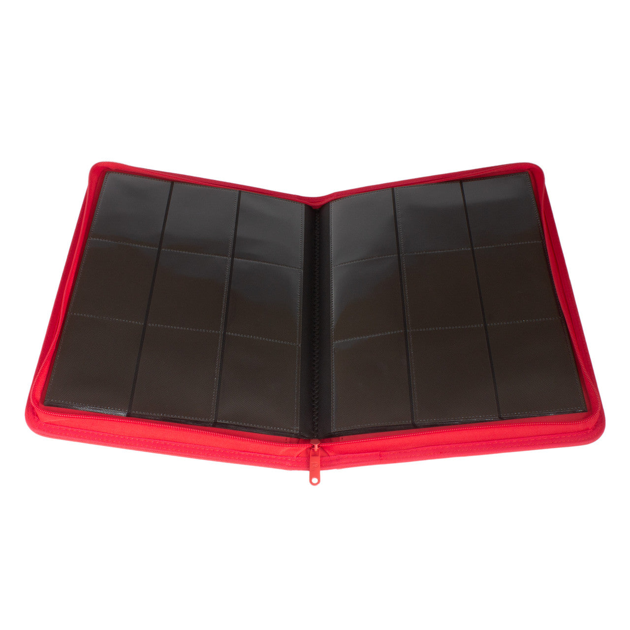Palms Off Gaming STEALTH 9 Pocket Zip Trading Card Binder - Red