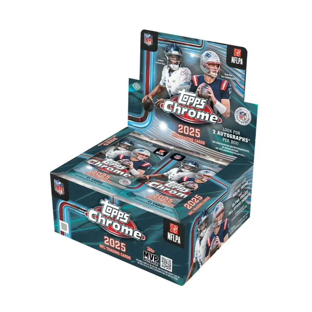 2025 Topps Chrome Football NFL Jumbo Hobby Box