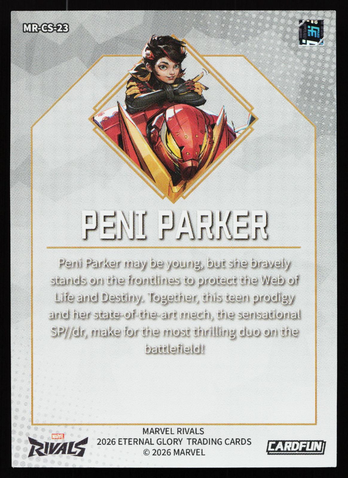 Cardfun Marvel Rivals - MR-CS-23 Peni Parker back