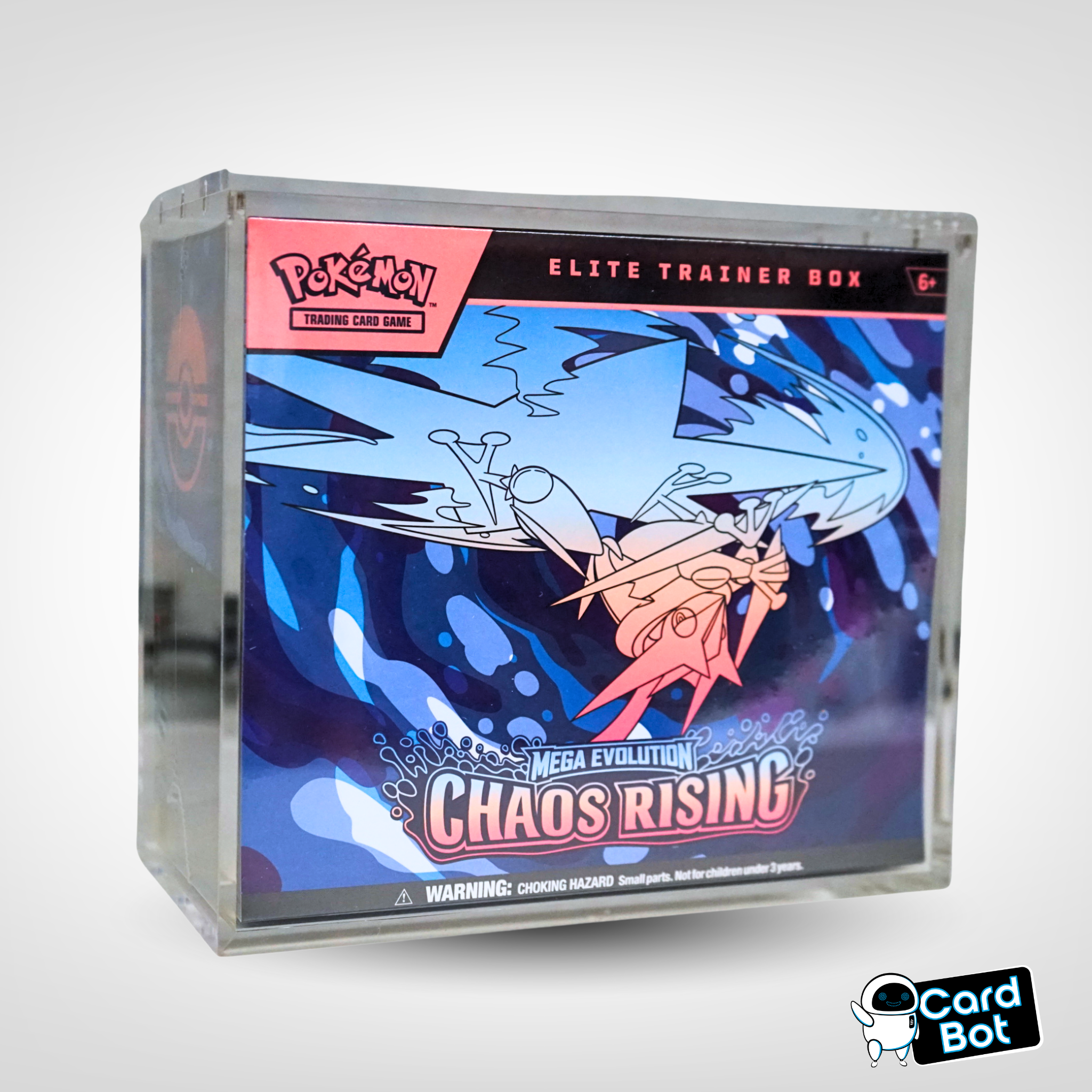 Pokemon TCG: Mega Evolution Chaos Rising Elite Trainer Box Acrylic Bundle