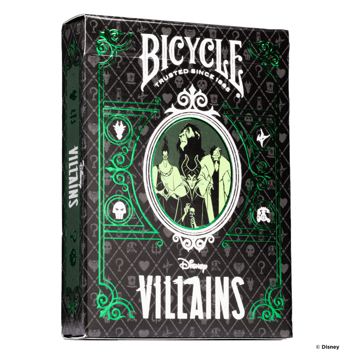 Bicycle - Disney Villains Green Playing Cards