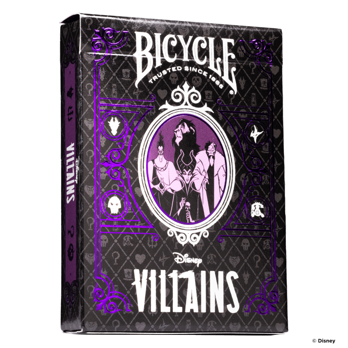 Bicycle - Disney Villains Purple Playing Cards