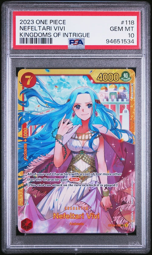 2023 One Piece Kingdoms Of Intrigue #118 Nefeltari Vivi PSA 10