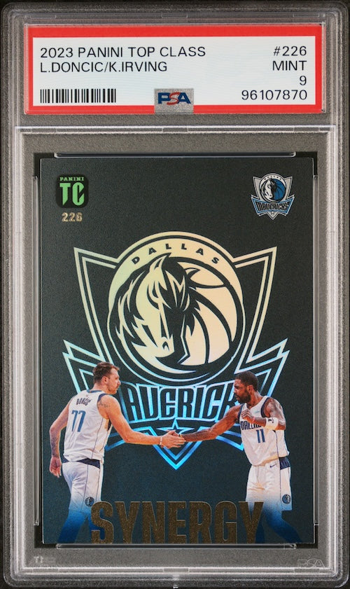 2023 Panini NBA Top Class #22 Maverics Synergy - L.Doncic/K.Irving PSA 9