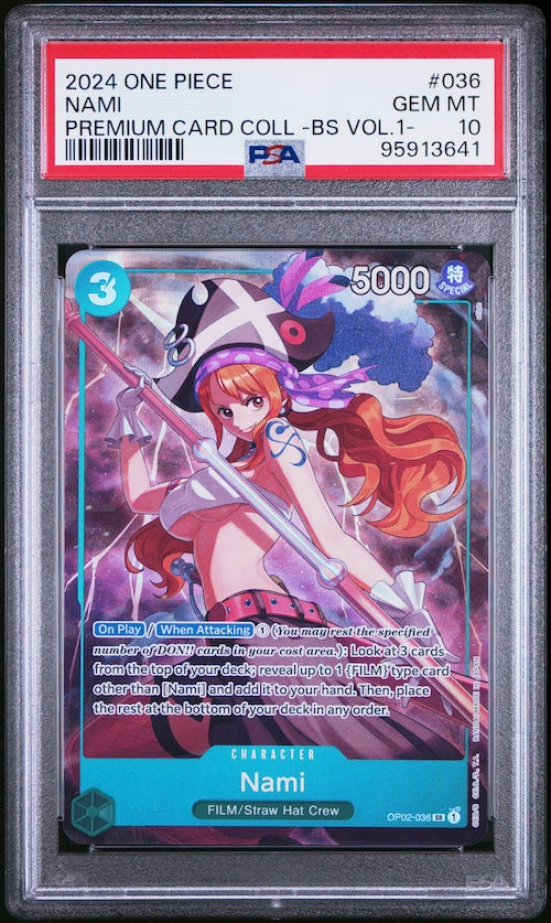 2024 One Piece Premium Card Collection -Best Selection Vol.1- #036 Nami PSA 10