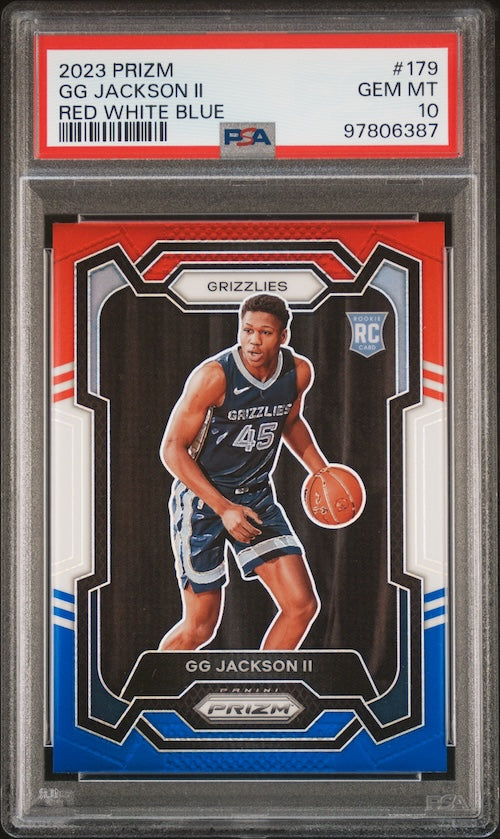 2023 Panini Prizm #179 GG Jackson II Red/White/Blue PSA 10