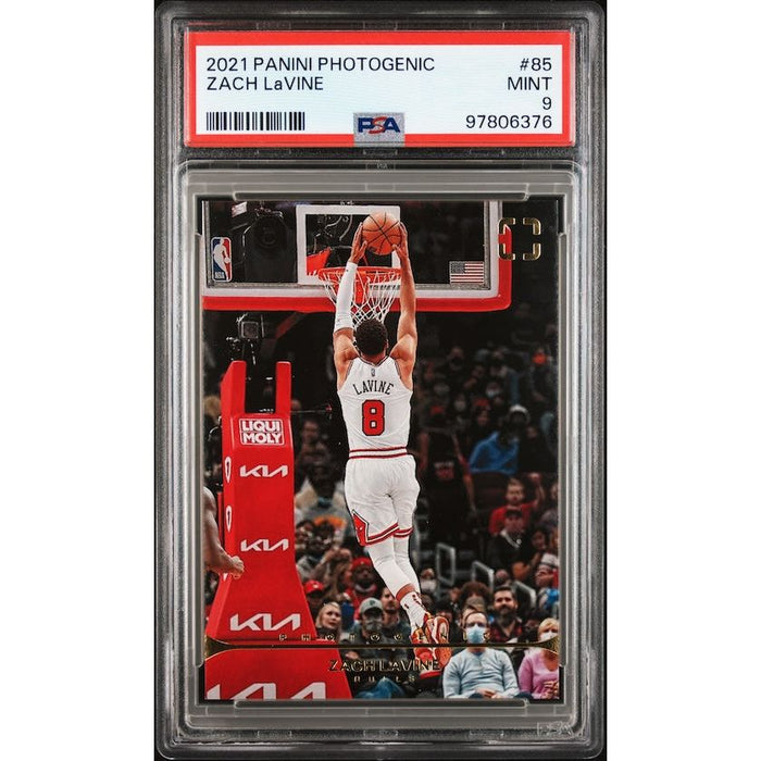2021 Panini Photogenic #85 Zach Lavine PSA 9