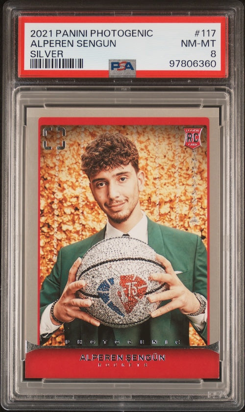 2021 Panini Photogenic #117 Alperen Sengun Rookie Card Silver PSA 8