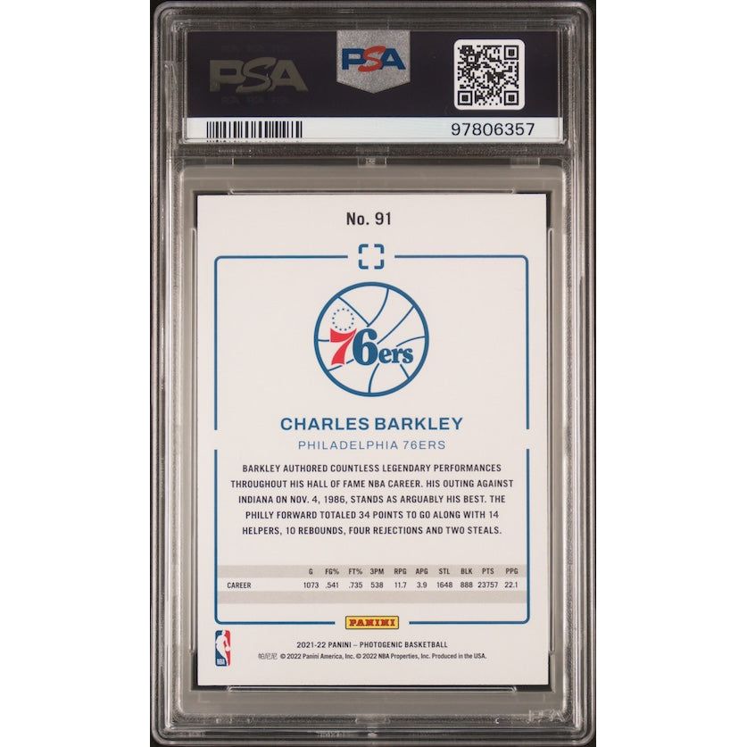 2021 Panini Photogenic #91 Charles Barkley PSA 9