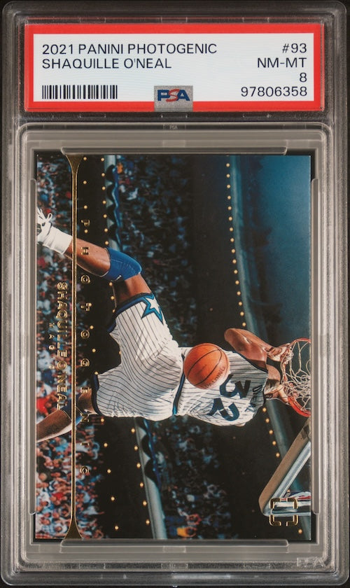 2021 Panini Photogenic #93 Shaquille O'Neal PSA 8